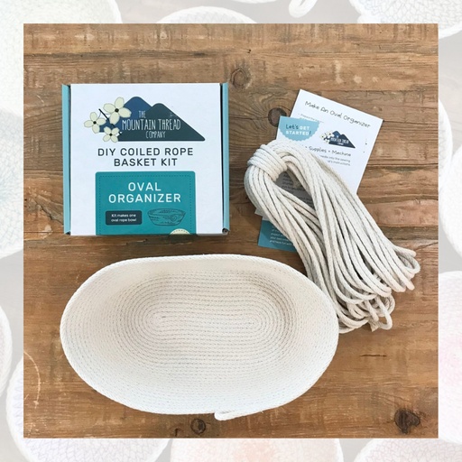 [100KIT15] Coiled Rope Oval Basket Kit
