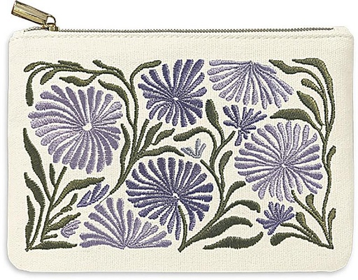 Embroidered Allium Pouch