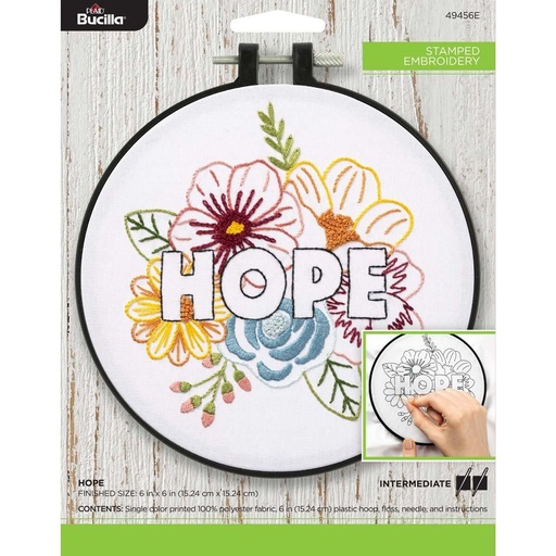 Hope Stamped Embroidery