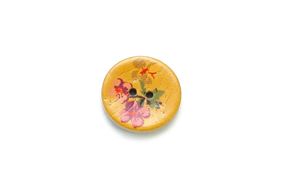 Coconut Floral Bunch Yellow Button BS1047C25