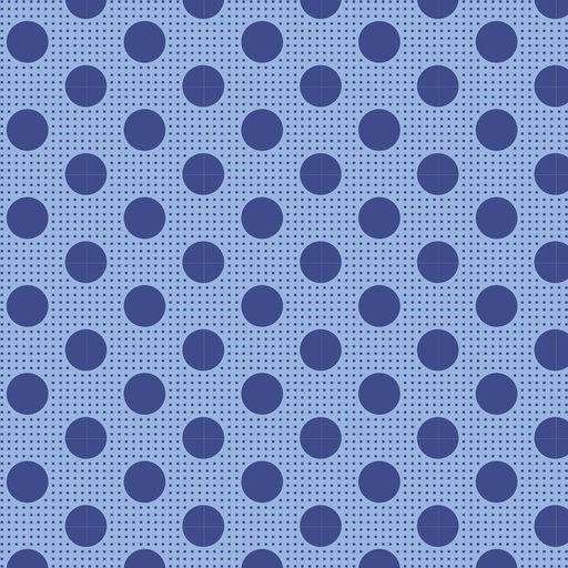 Tilda Chambray Medium Dots Denim Blue