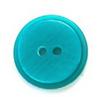 [BF1395P20] Striations Teal Button BF1395P20