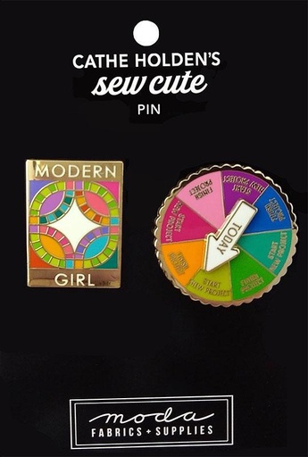 Enamel Pin Spin Game/Modern Girl