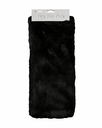 Fun Fur Cut 9x12 Long Pile Grizzly Black