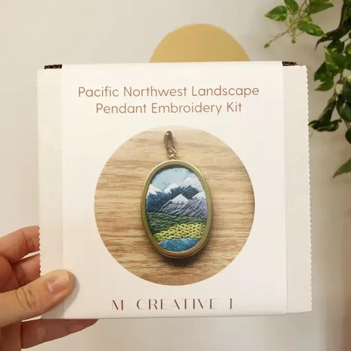 [NLPEK] Northwest Landscape Pendant Embroidery Kit
