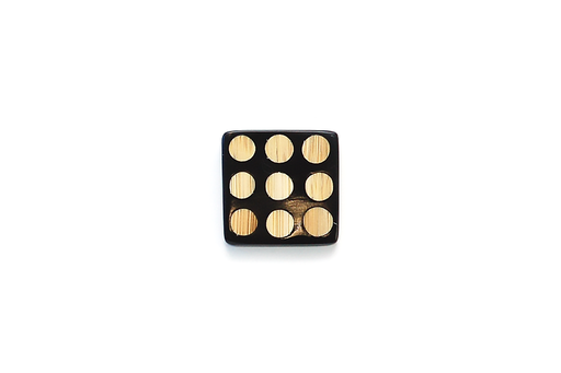 [BK0663W25] Bamboo Domino Button BK0663W25