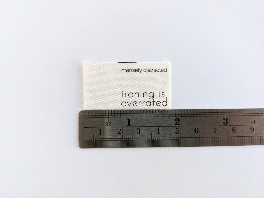 Ironing is Overated Label