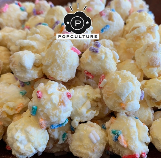 Popculture Popcorn Birthday Cake