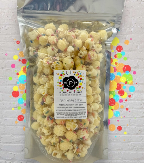 Popculture Popcorn Birthday Cake