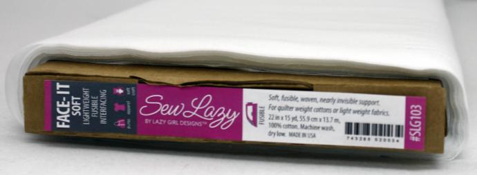 Sew Lazy Face It Lightweight Fusible Interfacing