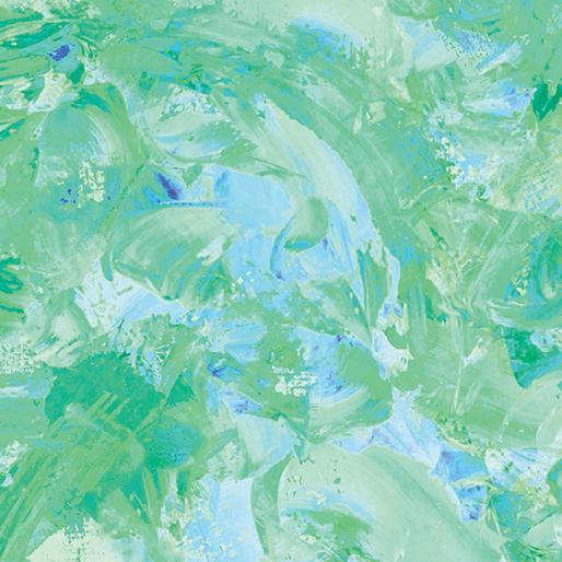 108"Paint Splash Seafoam