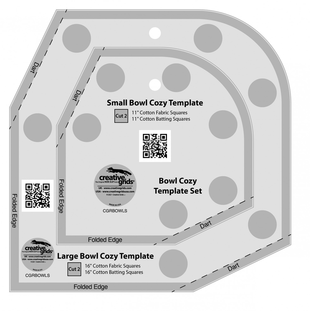 Bowl Cozy Template Set