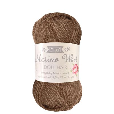 Tilda Yarn for Doll Hair - Brown