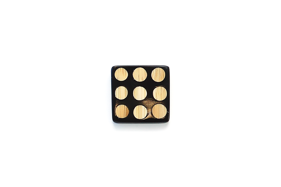 Bamboo Domino Button BK0663W25