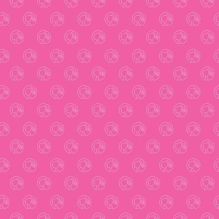 Barbie Girl Logo Dot Hot Pink