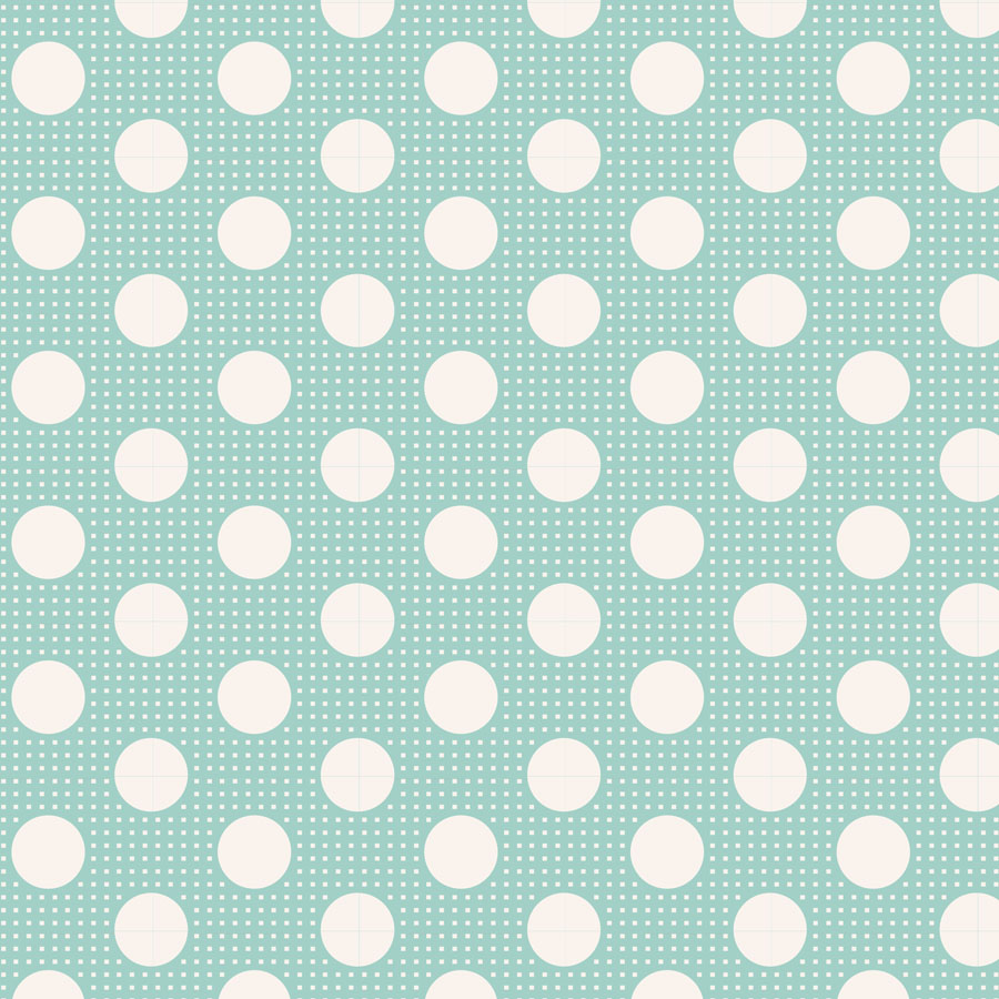 Tilda Chambray Medium Dots Teal