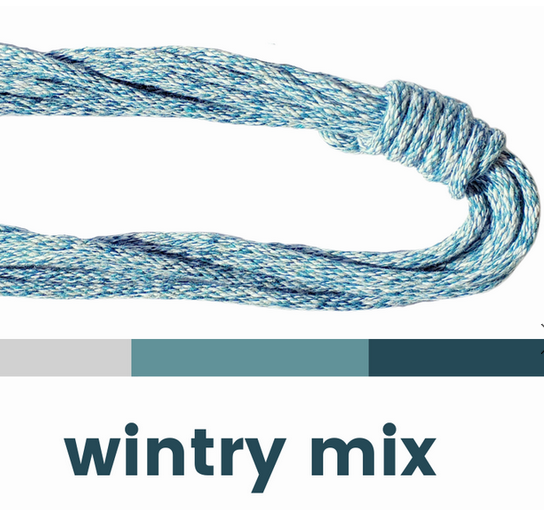 3/16" Braid Wintery Mix Rope