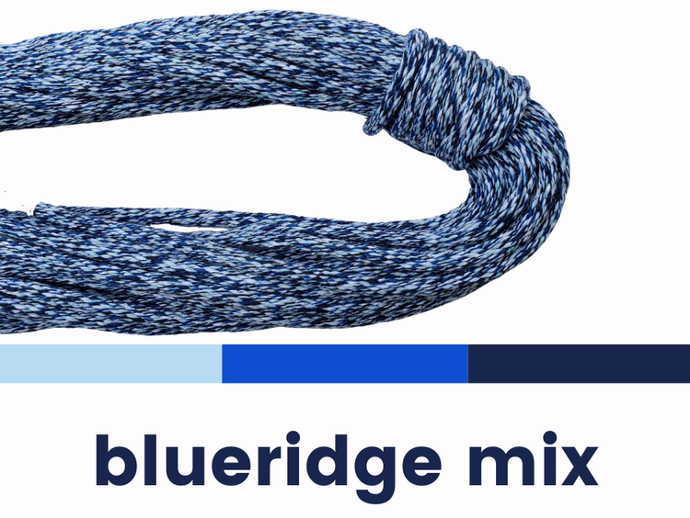 3/16" Braid Blue Mix Rope