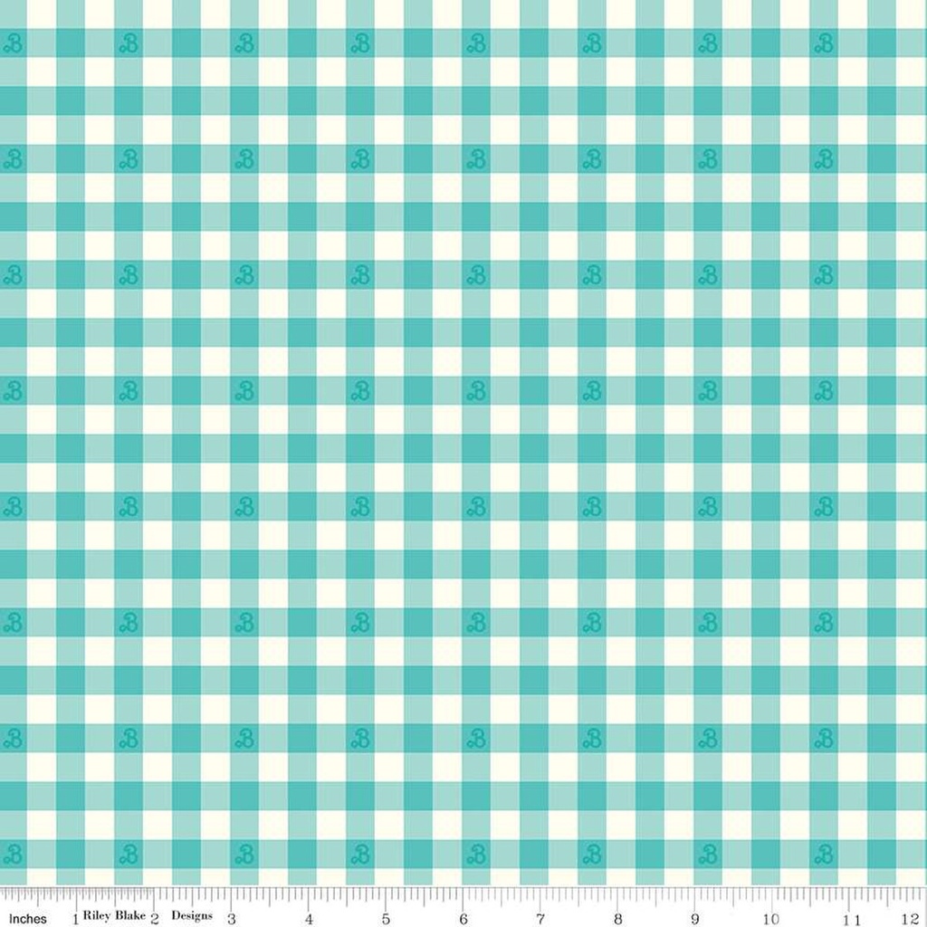 Barbie World Barbie Gingham Teal