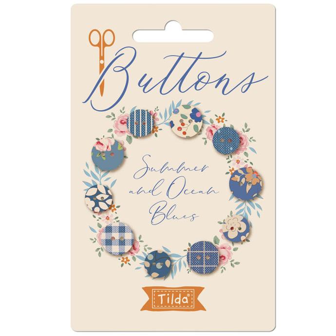 Tilda Summer and Ocean Blues Buttons