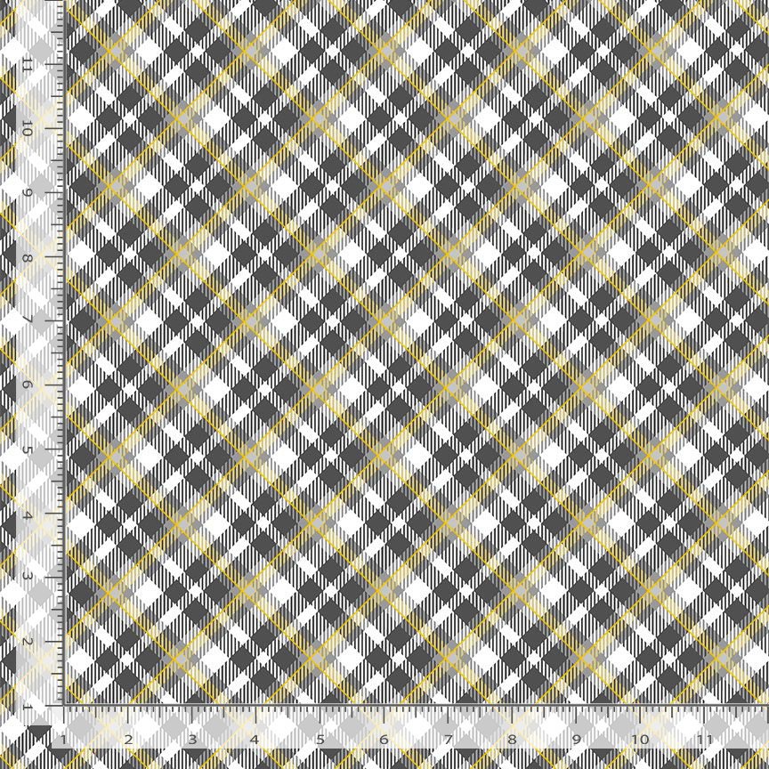 Silver & Gold Plaid CM2578 Grey