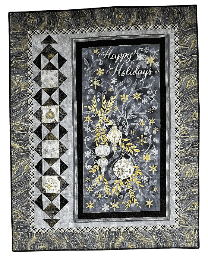 Holiday Silver & Gold Quilt Kit