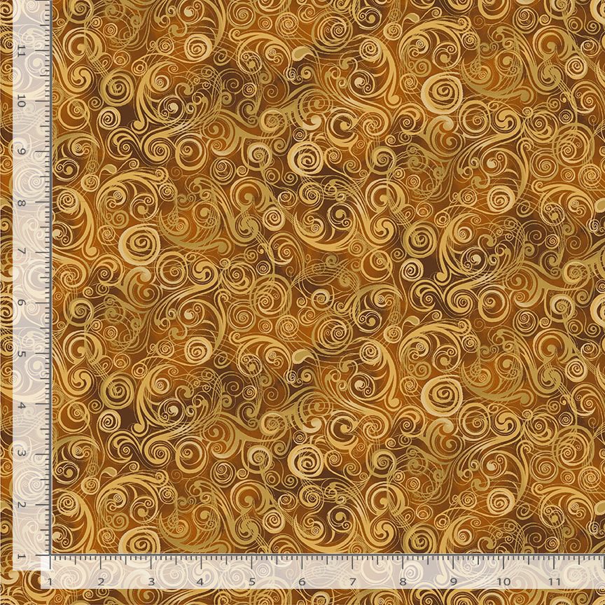 Sonata Swirls on Music Notes Brown