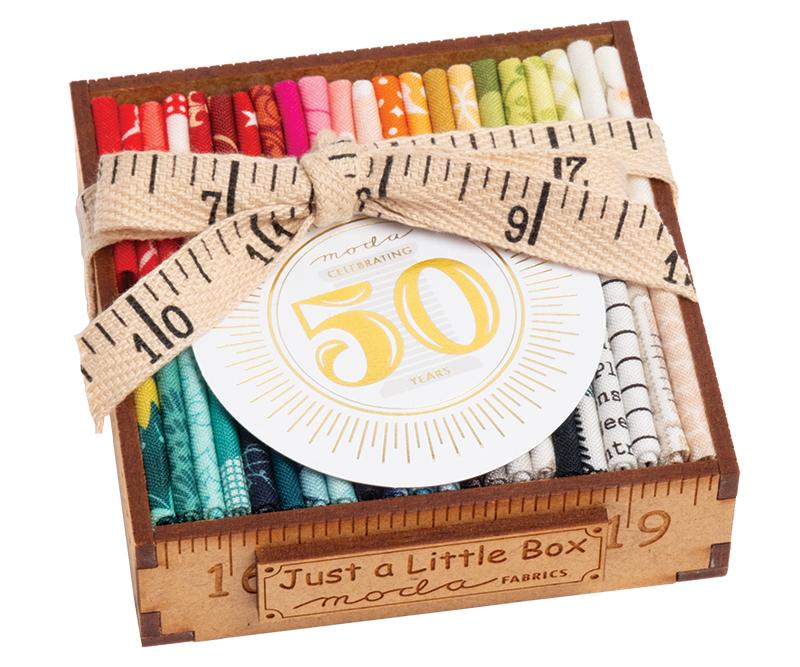 Little Wood Box Celebrating 50 Years of Moda