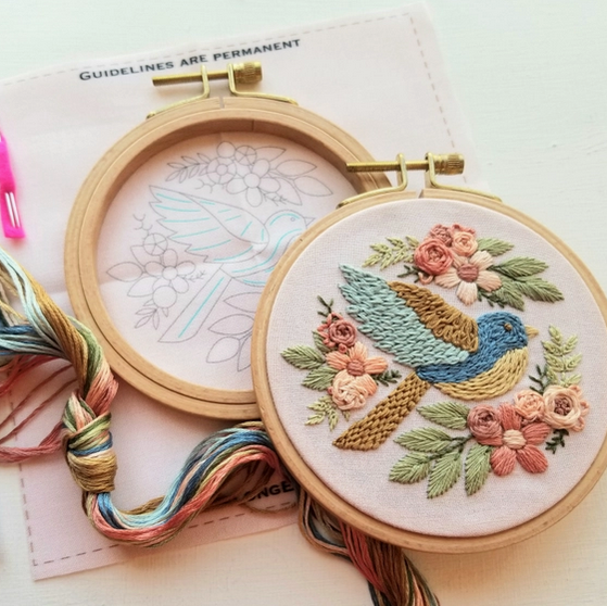 Bluebird Sampler Embroidery Kit