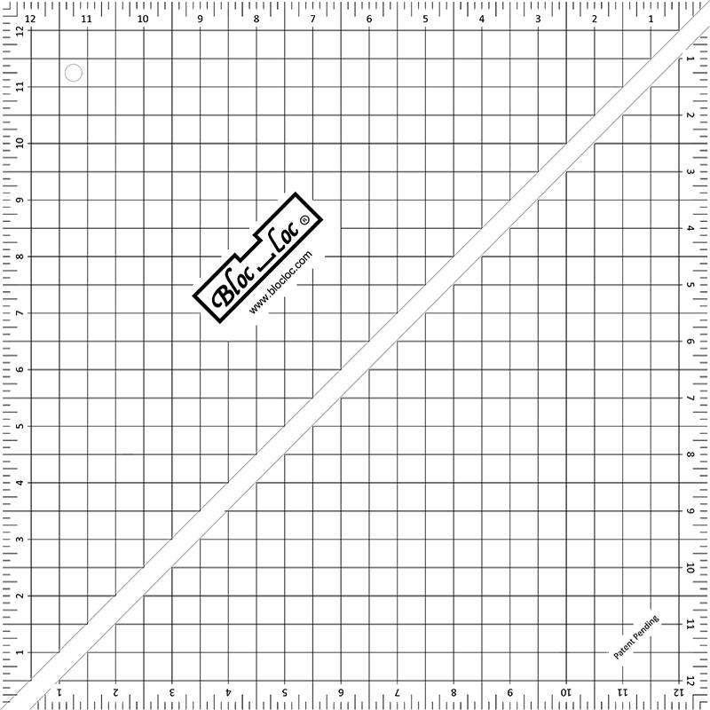 Bloc_Loc Half Square 12.5" Ruler