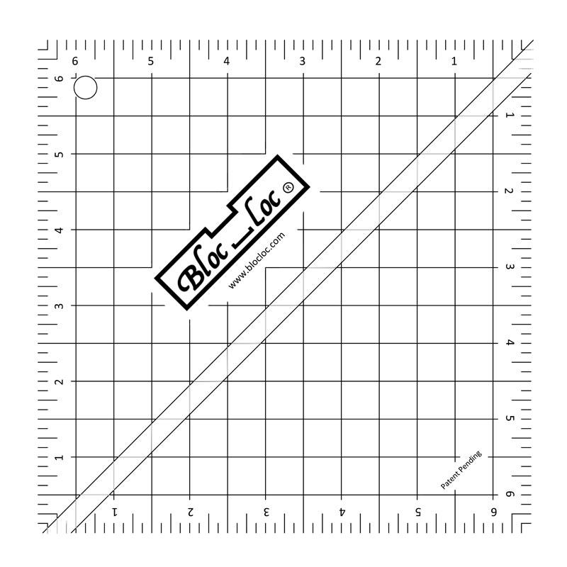 Bloc_Loc Half Square 6.5" Ruler