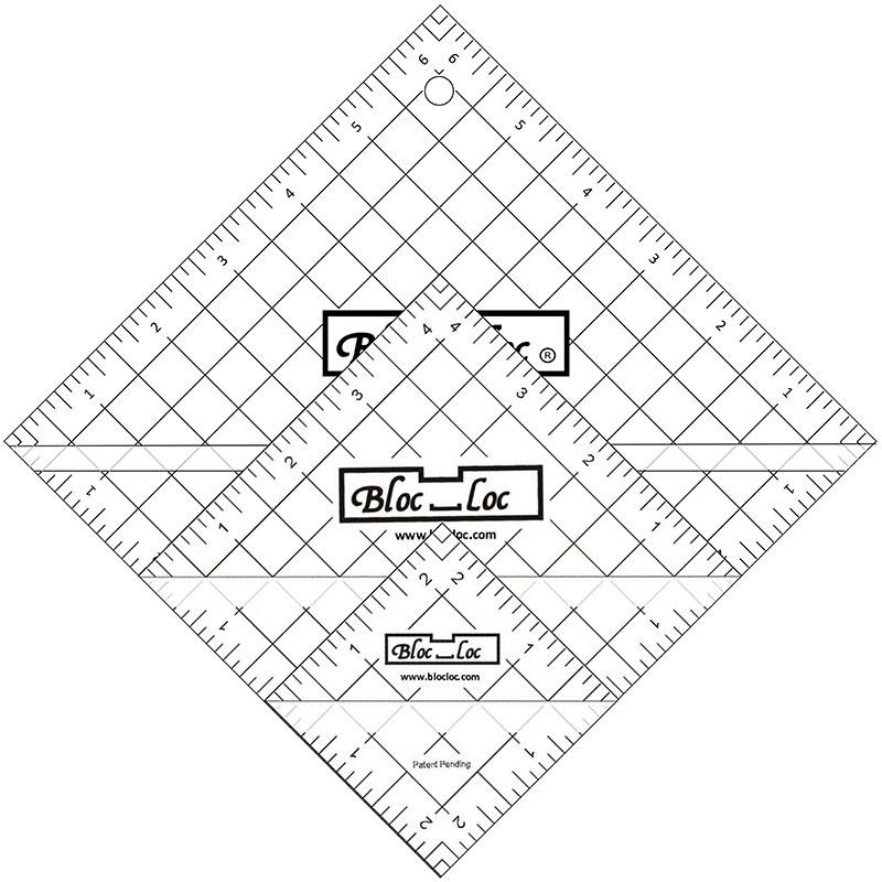 Bloc_Loc Half-Square Triangle Ruler Set 2
