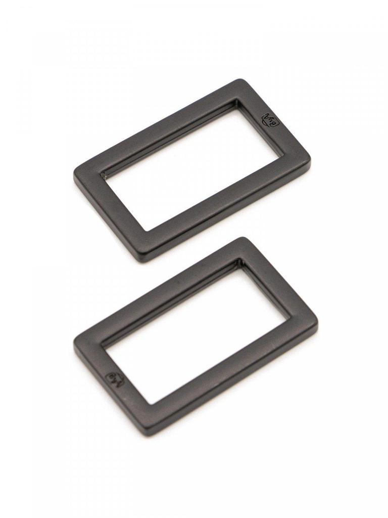 Black Rectangle Rings (1")