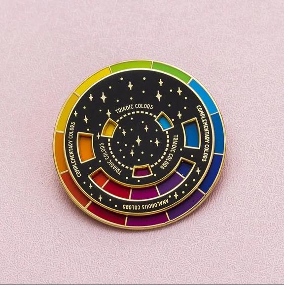 Color Wheel Enamel Pin