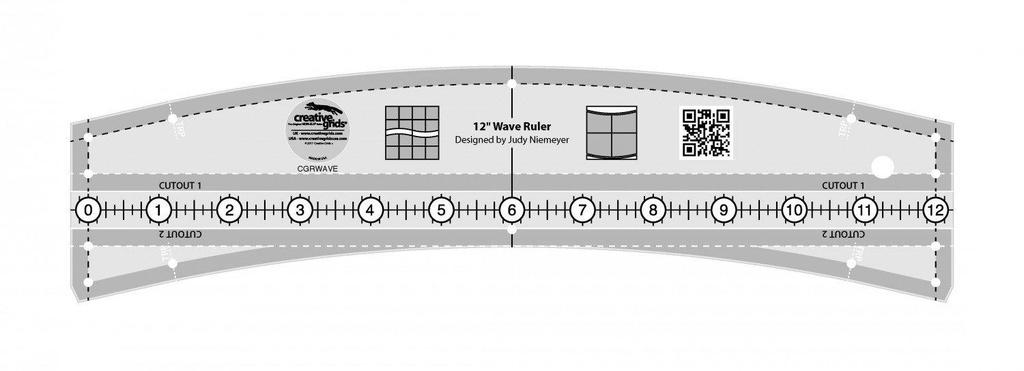 Creative Grids 12" Wave Ruler