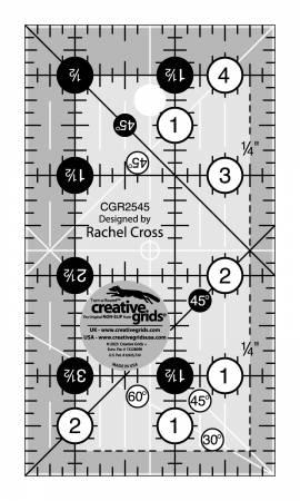 Creative Grids 2.5" x 4.5" Ruler