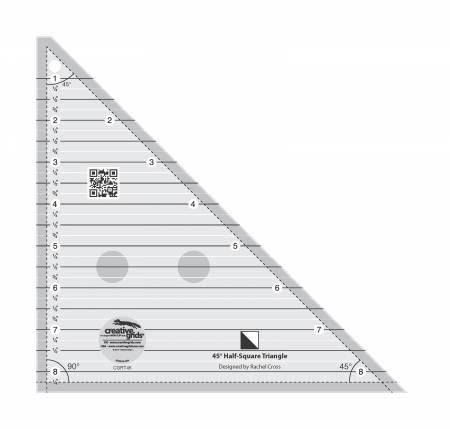 Creative Grids 45 Degree Half-Square Triangle Ruler