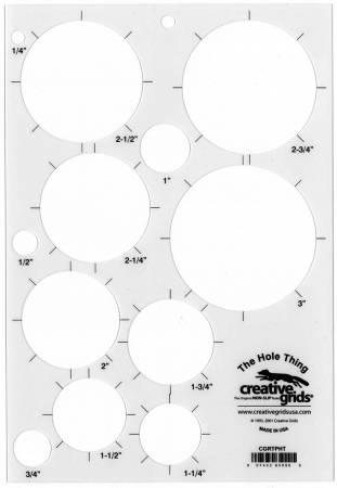 Creative Grids The Hole Thing Template Plastic