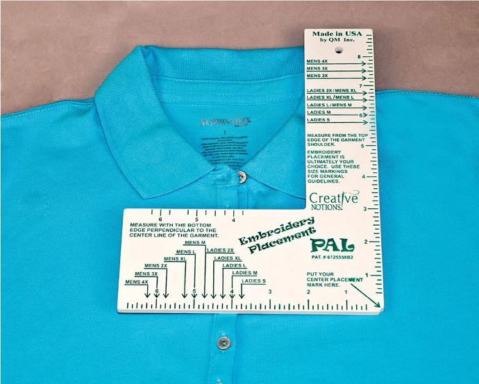 Embroidery Placement Ruler