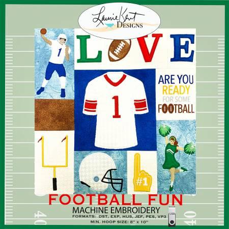 Football Fun Machine Embroidery