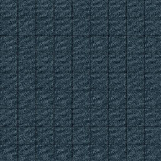 Forest Friends Tweed Window Pane Dark Blue