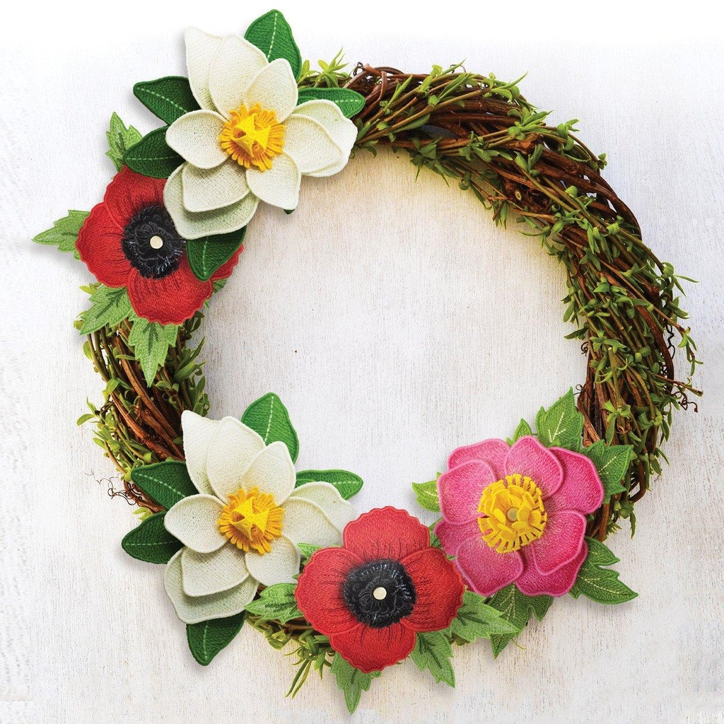 Freestanding Garden Blossoms Embroidery CD