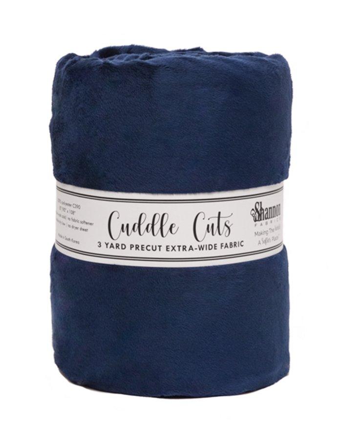 Navy 90" wide 3 yd Cuddle Cut