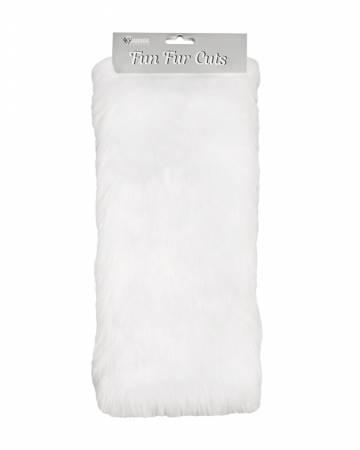 Fun Fur Cut 9x12 Long Pile Grizzly White