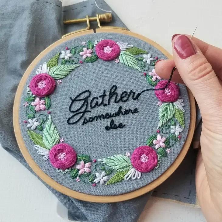 Gather Embroidery Kit