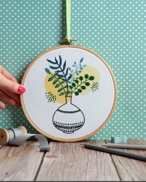 Green Fingers Embroidery Kit