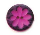 Groovy Flower Purple Button BF0374P25