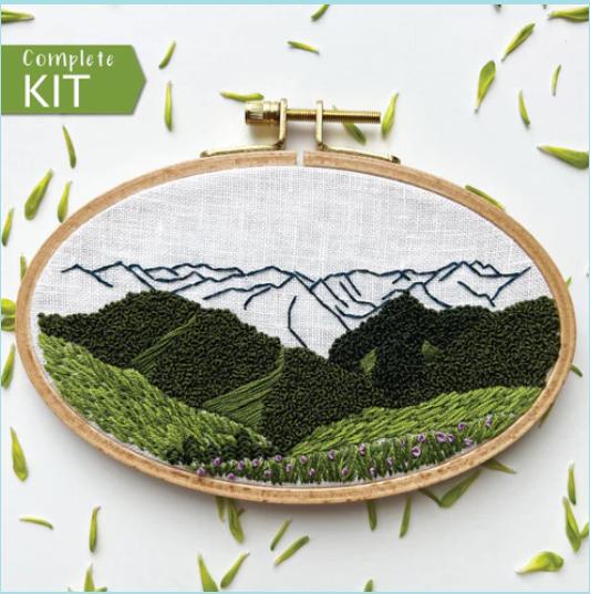 Hurricane Ridge Hand Embroidery Kit