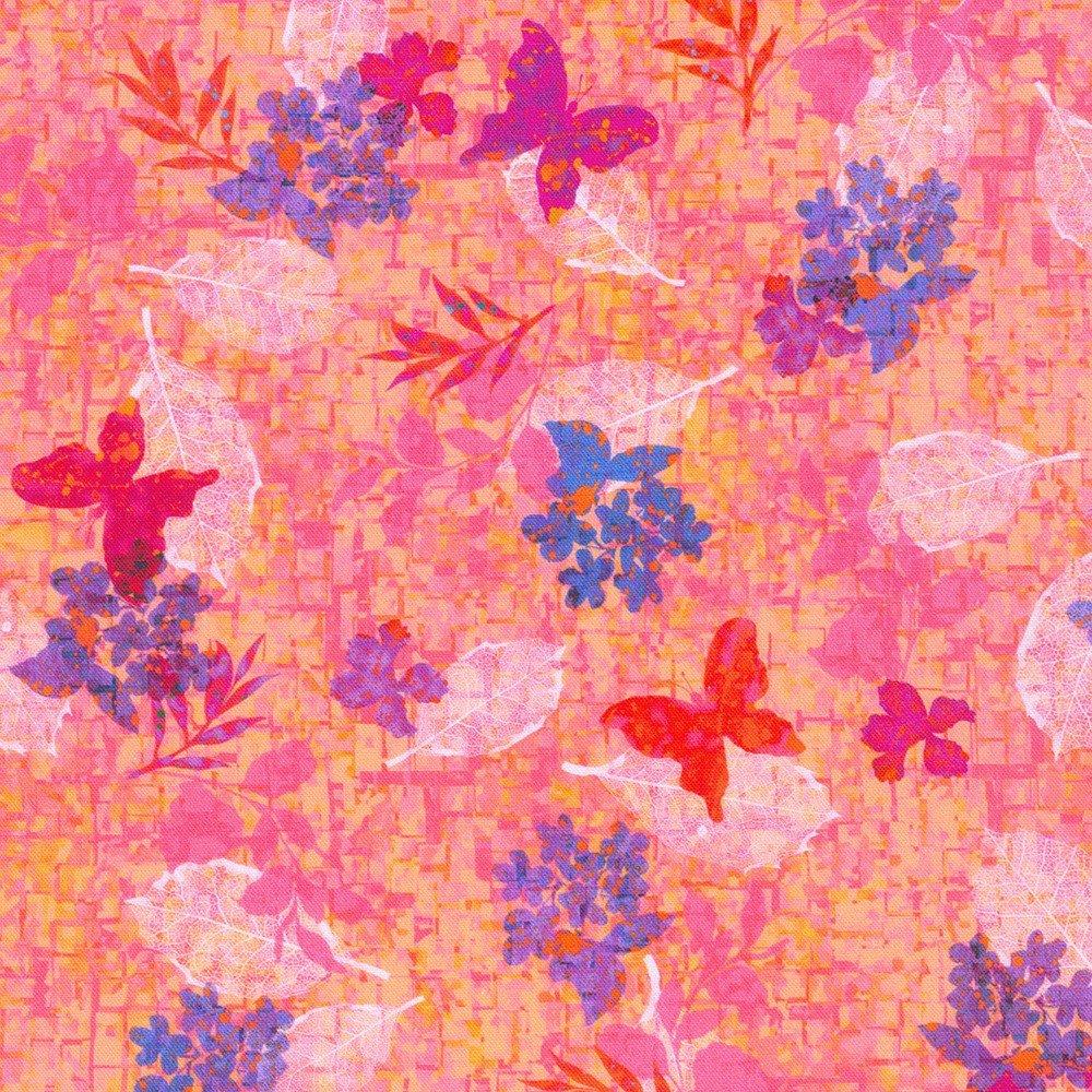 Leaflet Florals Peach