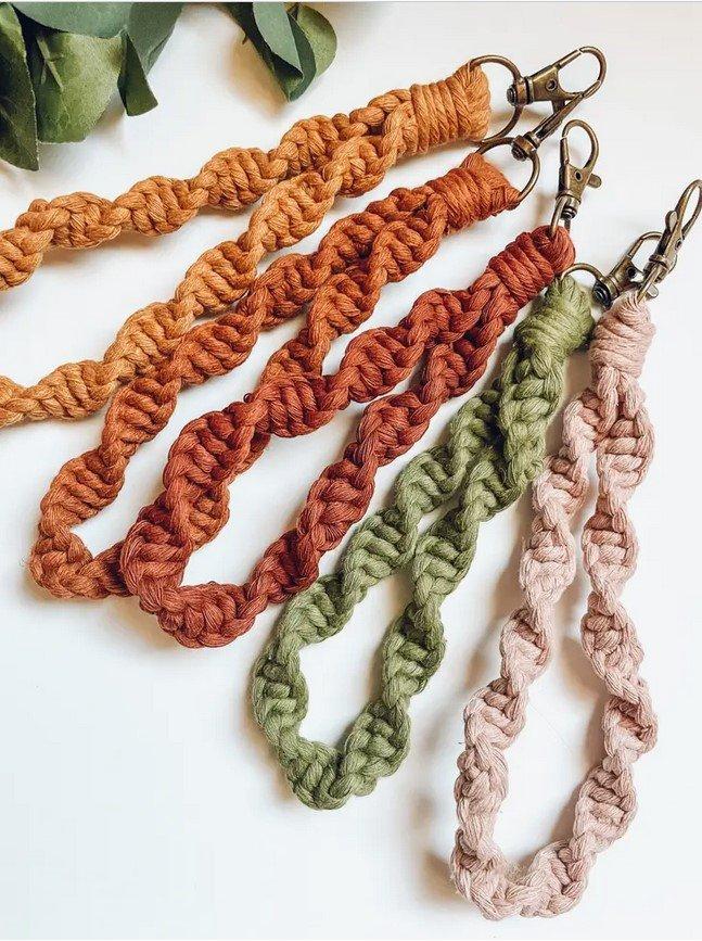 Macrame Spiral Wristlet